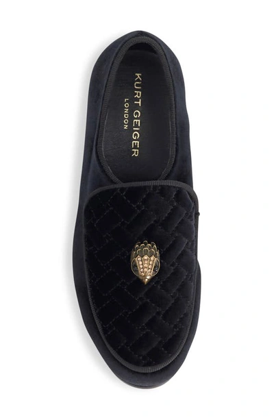 Shop Kurt Geiger London Kids' Hugh Eagle Drench Slipper In Black