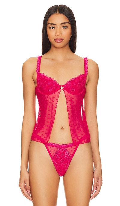 Shop Kat The Label Romeo Camisole Bra In Hot Pink