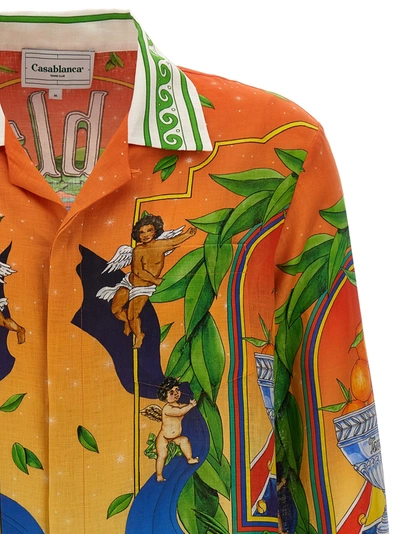 Shop Casablanca Trophy Orange Shirt, Blouse Multicolor