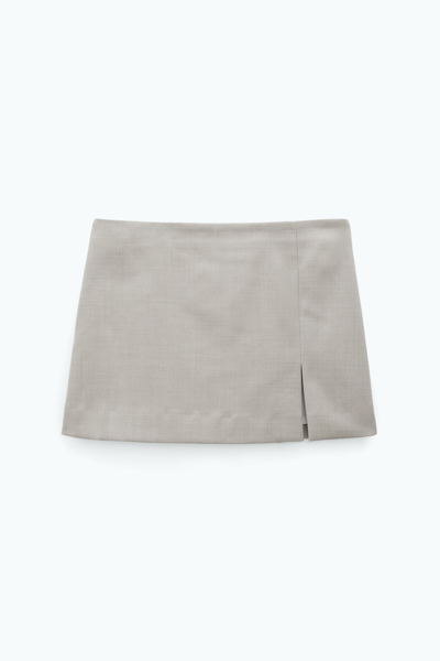 Shop Filippa K Tailored Mini Skirt In Beige