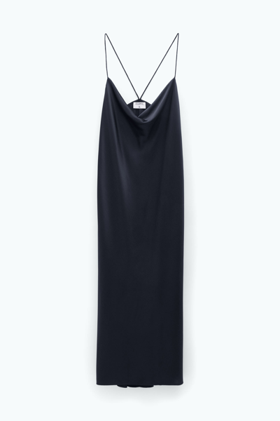 Shop Filippa K Draped Slip Dress In Black