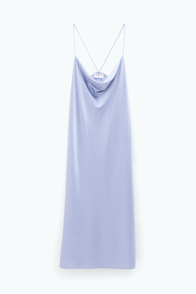 Shop Filippa K Draped Slip Dress In Blue