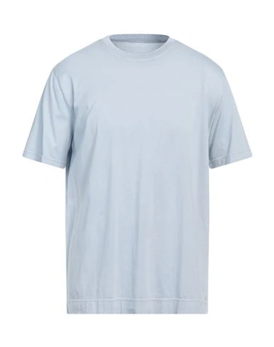 Shop Fedeli Man T-shirt Sky Blue Size 50 Organic Cotton