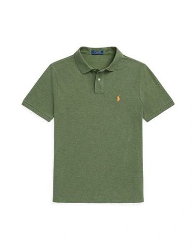 Shop Polo Ralph Lauren Man Polo Shirt Dark Green Size L Cotton
