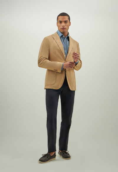 Boglioli Comfort Microstructure K-jacket In Beige