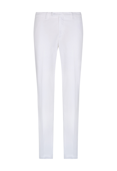 Boglioli Slim-cut Chino Trousers In White