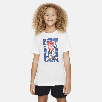 Shop Nike Paris Saint-germain Big Kids'  Soccer T-shirt In White