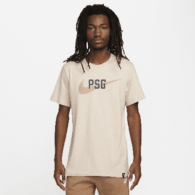 Shop Nike Paris Saint-germain Swoosh  Men's T-shirt In Brown