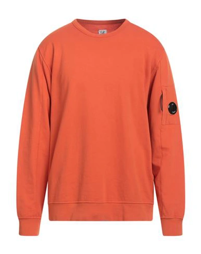 Shop C.p. Company C. P. Company Man Sweatshirt Orange Size 3xl Cotton