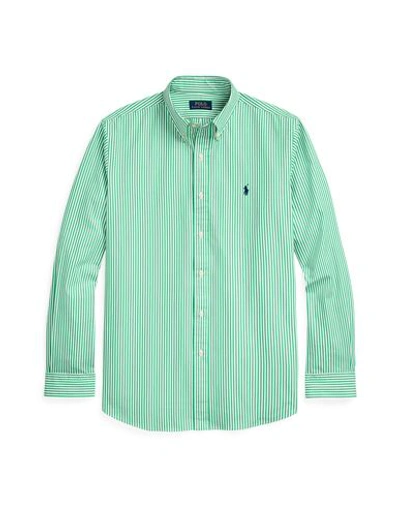 Shop Polo Ralph Lauren Man Shirt Green Size L Cotton, Elastane