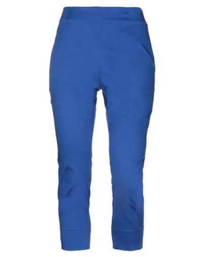 Emisphere Woman Pants Bright Blue Size 4 Cotton, Elastane In Blue