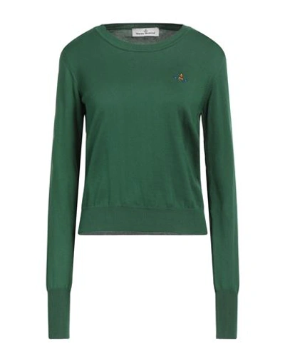 Shop Vivienne Westwood Woman Sweater Green Size S Cotton