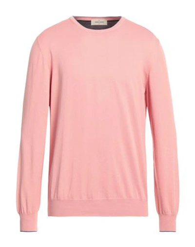 Shop Gran Sasso Man Sweater Pastel Pink Size 44 Cotton