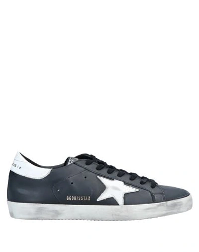 Golden Goose Man Sneakers Black Size 7 Soft Leather In Black
