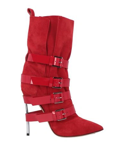Shop Casadei Woman Ankle Boots Red Size 6 Soft Leather