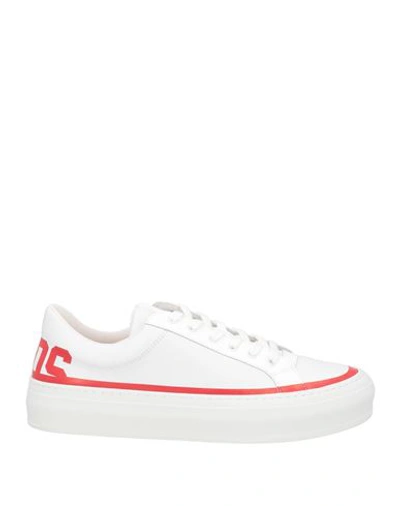 Gcds Woman Sneakers Red Size 10 Leather In Red