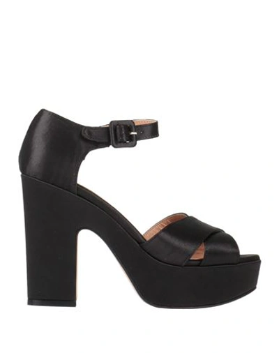 Shop Nenette Woman Sandals Black Size 6 Textile Fibers