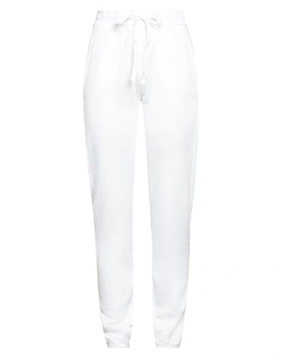 Shop Deha Woman Pants White Size M Cotton, Acetate, Polyamide