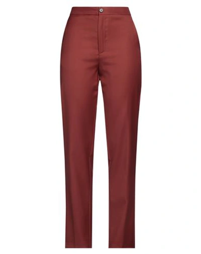 Roberto Collina Woman Pants Brown Size S Wool In Brown