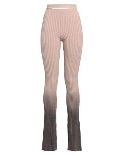 Andreädamo Andreādamo Woman Pants Beige Size S Viscose, Polyester, Polyamide, Elastane In Beige