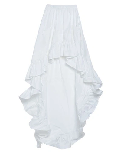 Shop House Of Amen Woman Mini Skirt White Size 4 Cotton