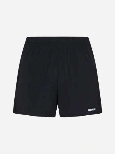 Shop Jil Sander+ Logo Swim Shorts In Black