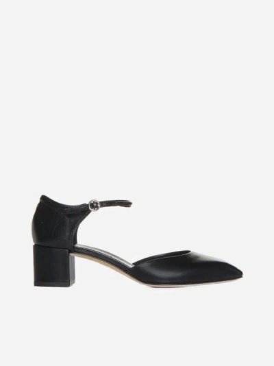 Shop Aeyde Magda Nappa Leather Pumps In Black