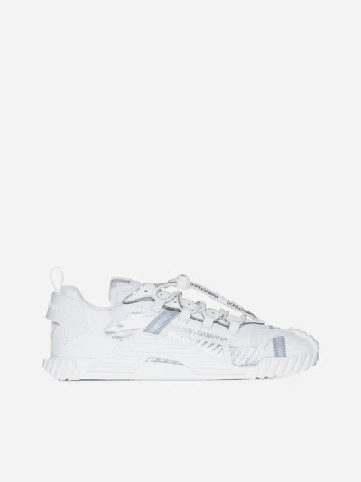 Shop Dolce & Gabbana Ns1 Mix Materials Low-top Sneakers In White