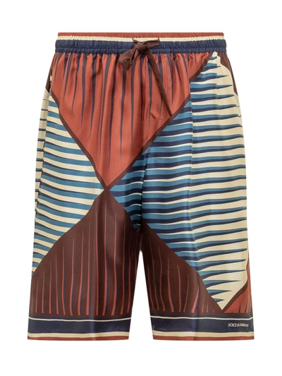 Shop Dolce & Gabbana Shorts In Multicolor
