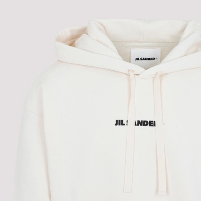 Shop Jil Sander Sweatshirt Hoodie In Nude & Neutrals