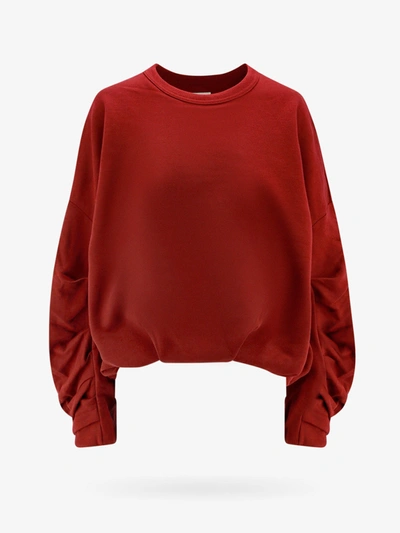 Shop Dries Van Noten Woman Sweatshirt Woman Red Sweatshirts