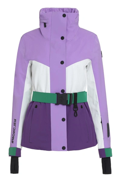 Shop Moncler Grenoble Hainet Techno Fabric Jacket In Purple