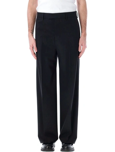 Shop Msgm Tailored Trousers In Black