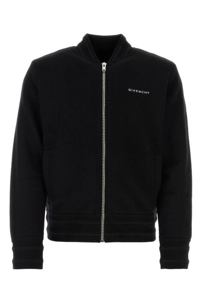 Shop Givenchy Man Black Wool 4g Stars Bomber Jacket