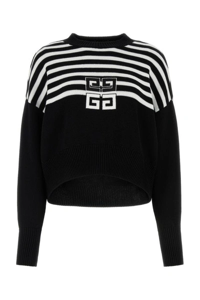 Shop Givenchy Woman Black Viscose Blend Oversize Sweater