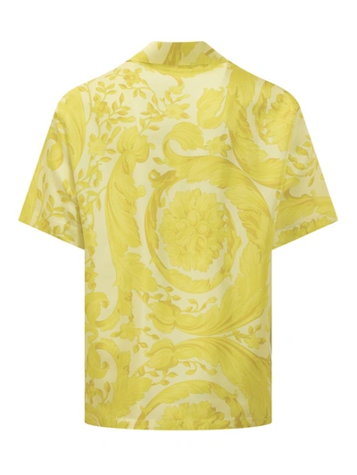 Shop Versace Informal Shirt In Yellow