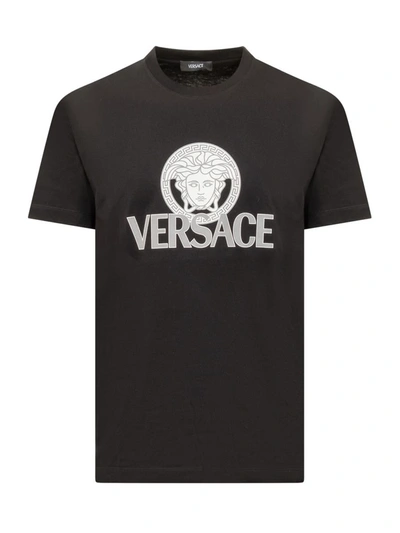 Shop Versace Vesace Medusa T-shirt In Black