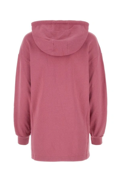 Shop Isabel Marant Étoile Isabel Marant Etoile Woman Dark Pink Cotton Blend Marly Sweatshirt