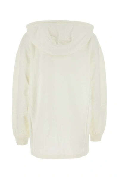 Shop Isabel Marant Étoile Isabel Marant Etoile Woman Ivory Cotton Blend Marly Sweatshirt In White