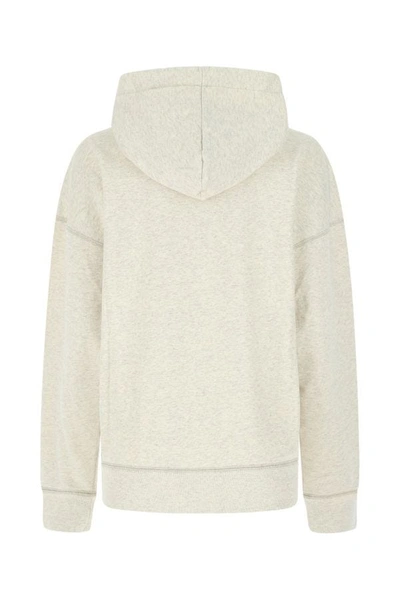 Isabel Marant Étoile Isabel Marant Etoile Women Melange Ivory Cotton Blend Mansel Sweatshirt In Brown