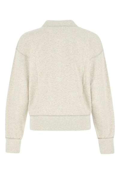 Shop Isabel Marant Étoile Isabel Marant Etoile Woman Melange Sand Cotton Blend Moby Sweatshirt In Brown