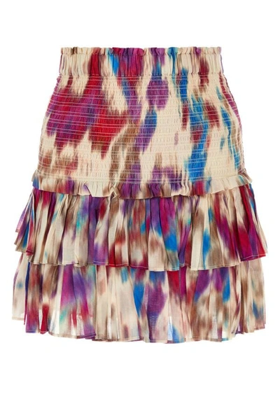 Shop Isabel Marant Étoile Isabel Marant Etoile Woman Multicolor Cotton Naomi Skirt