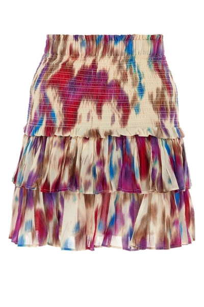 Shop Isabel Marant Étoile Isabel Marant Etoile Woman Multicolor Cotton Naomi Skirt