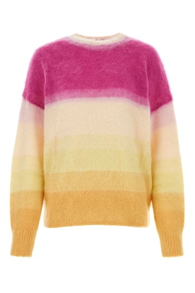 Shop Isabel Marant Étoile Isabel Marant Etoile Woman Multicolor Mohair Blend Oversize Drussell Sweater