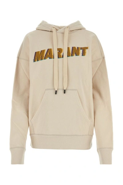 Shop Isabel Marant Étoile Isabel Marant Etoile Woman Sand Cotton Blend Mansel Sweatshirt In Brown
