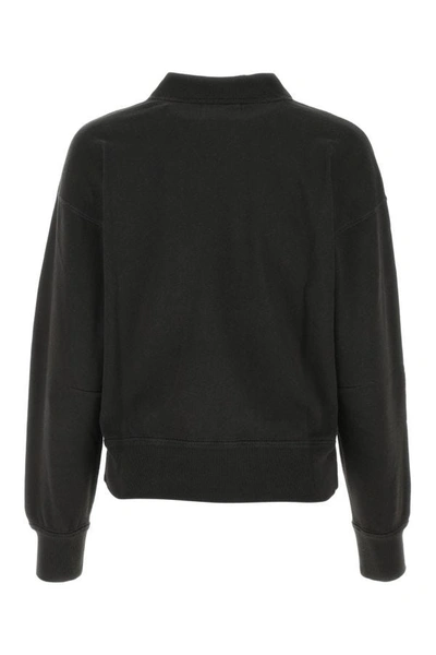 Shop Isabel Marant Étoile Isabel Marant Etoile Woman Slate Cotton Moby Sweatshirt In Black