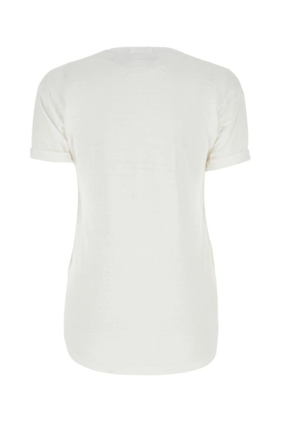 Shop Isabel Marant Étoile Isabel Marant Etoile Woman White Linen Koldi T-shirt