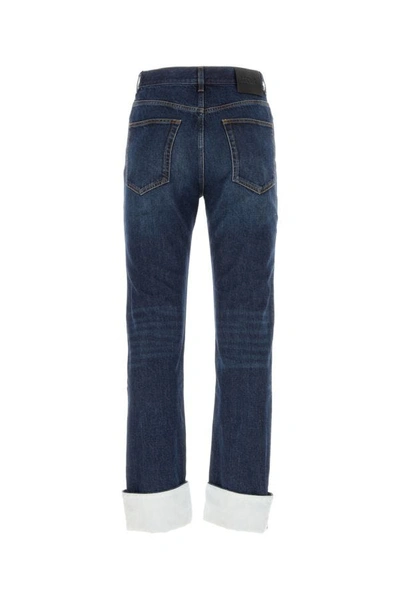 Shop Loewe Man Denim Jeans In Blue