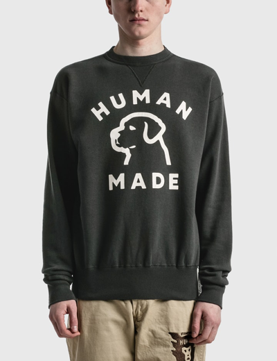 Shop Human Made Crewneck Sweatshirt In Black