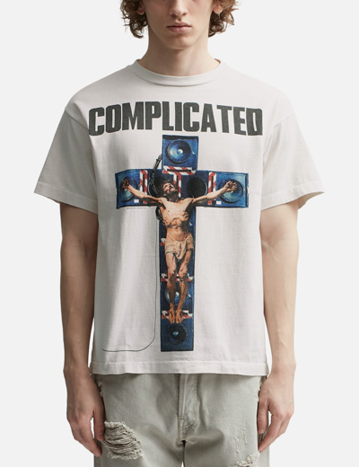 Shop Saint Michael Kosuke Kawamura ×  Complicated Short Sleeve T-shirt In White